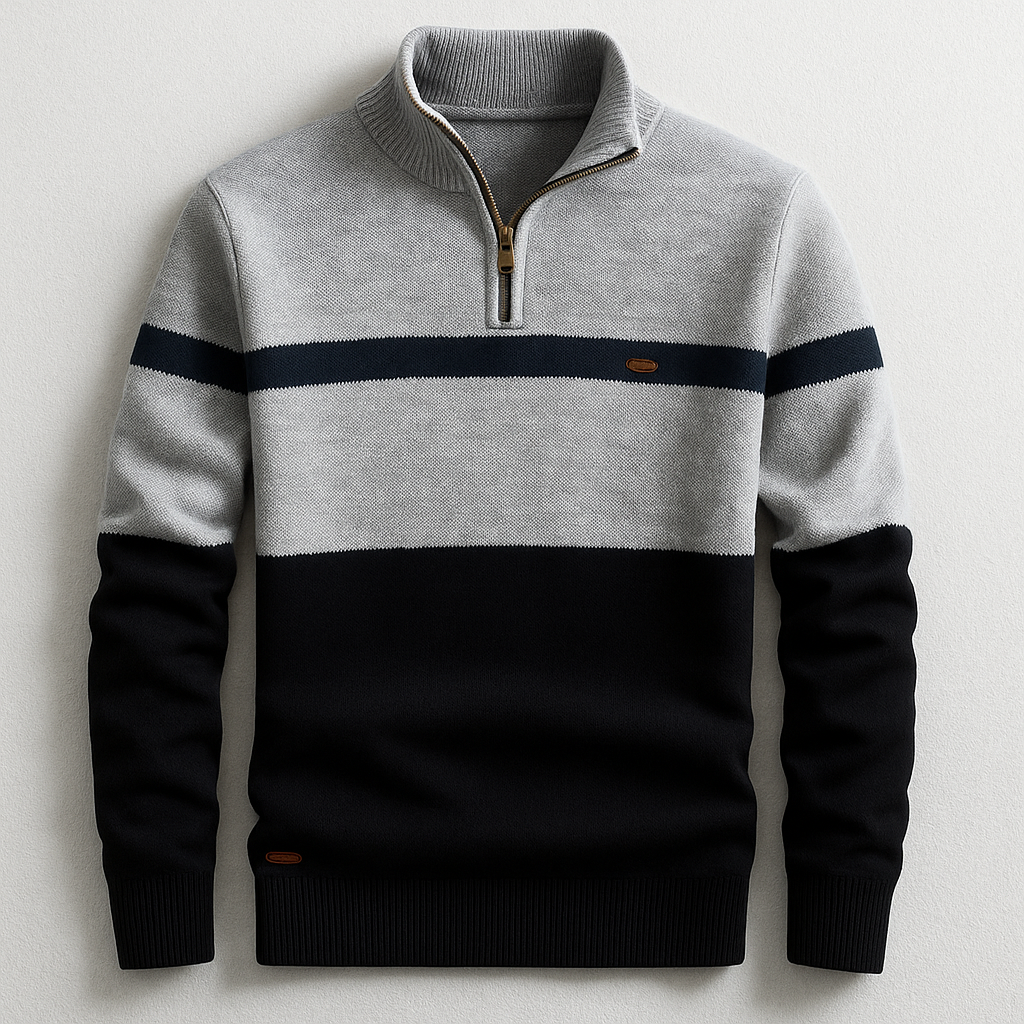 Harrison | Classic Quarter-Zip Knit Sweater