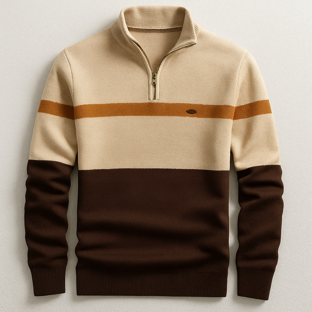 Harrison | Classic Quarter-Zip Knit Sweater