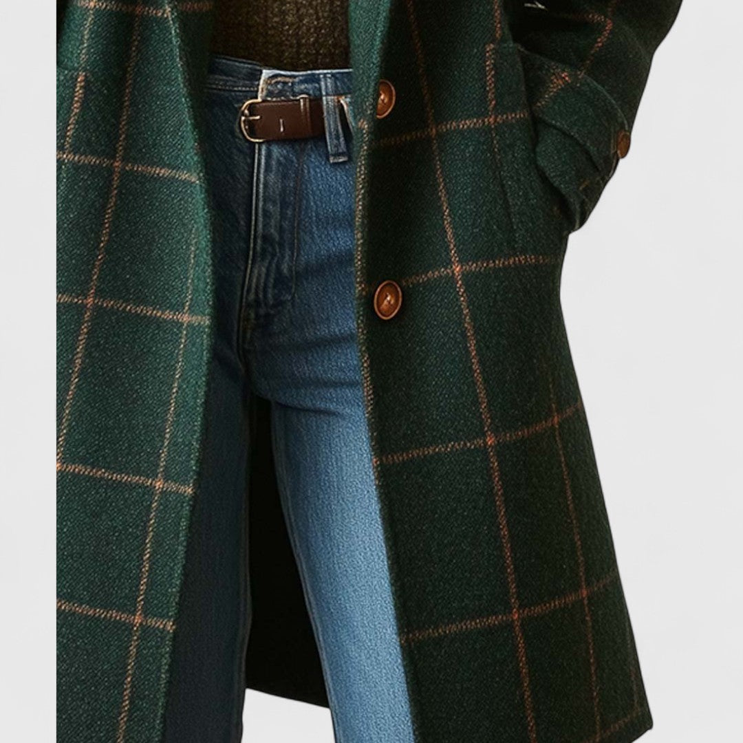 Mary – Classic Check Coat