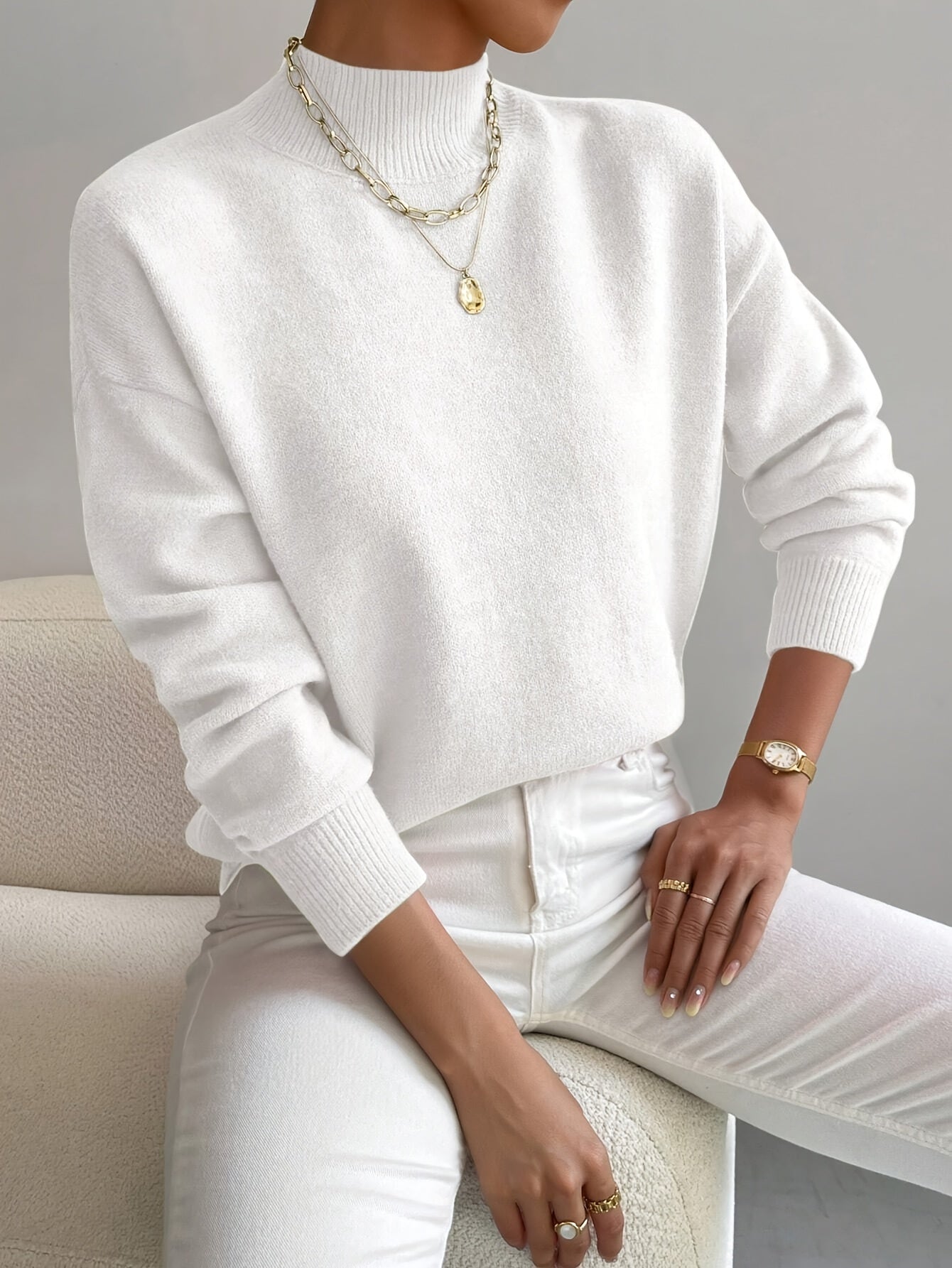 Maria™ | Elegant Soft-Touch Turtleneck