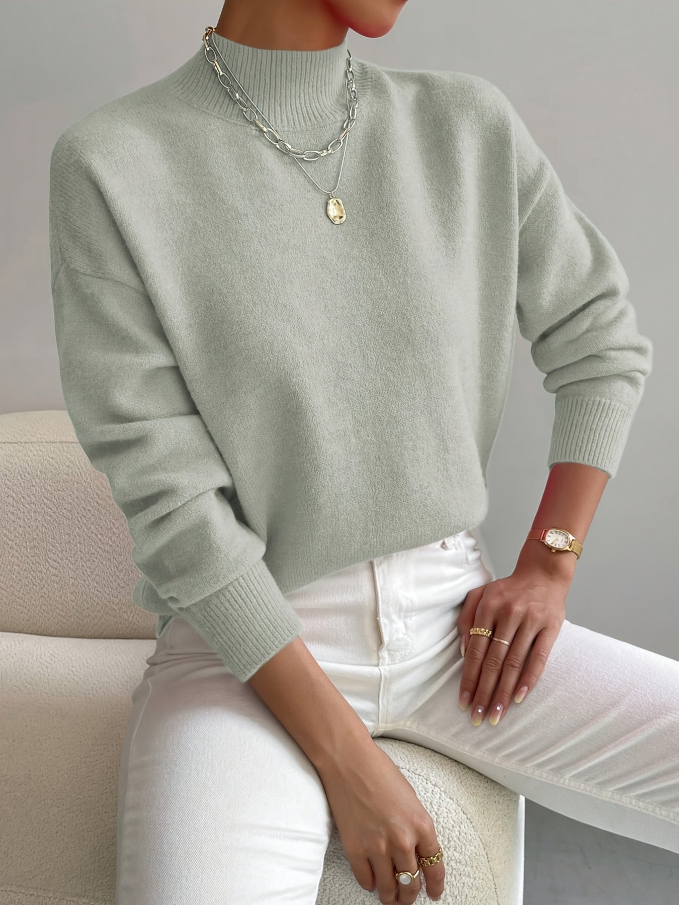 Maria™ | Elegant Soft-Touch Turtleneck
