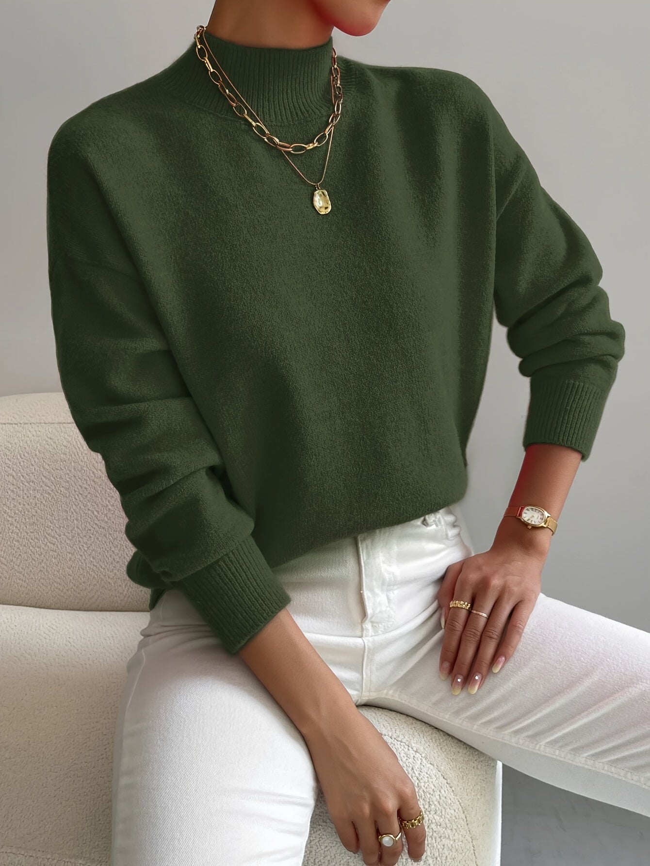 Maria™ | Elegant Soft-Touch Turtleneck