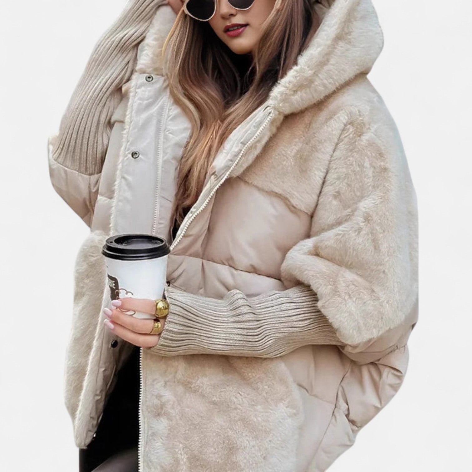 Liora | Oversized Plush Teddy Coat