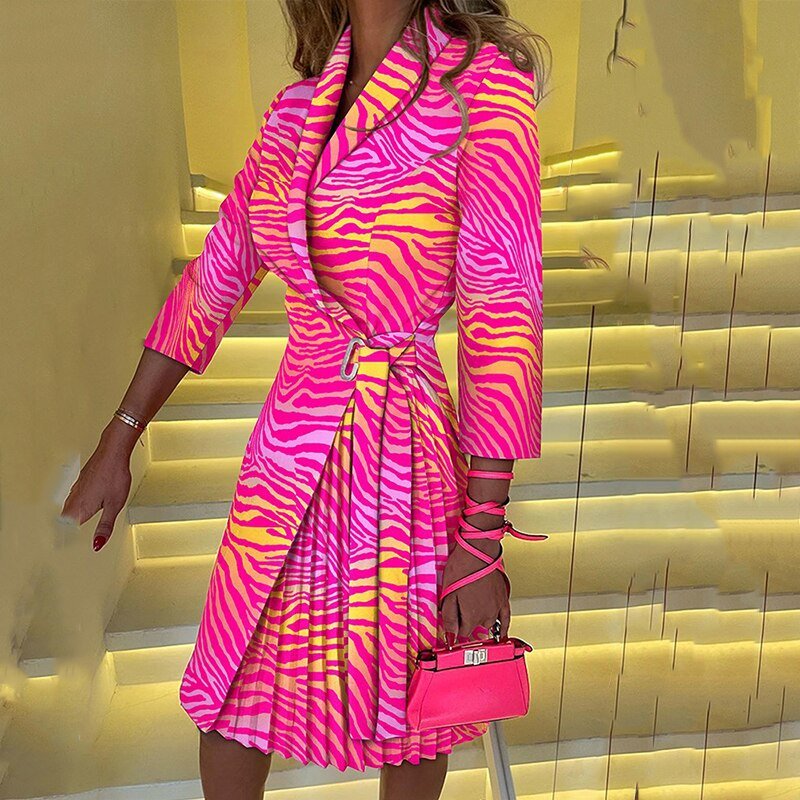 MaryAnne | Chic long sleeve blazer dress for women